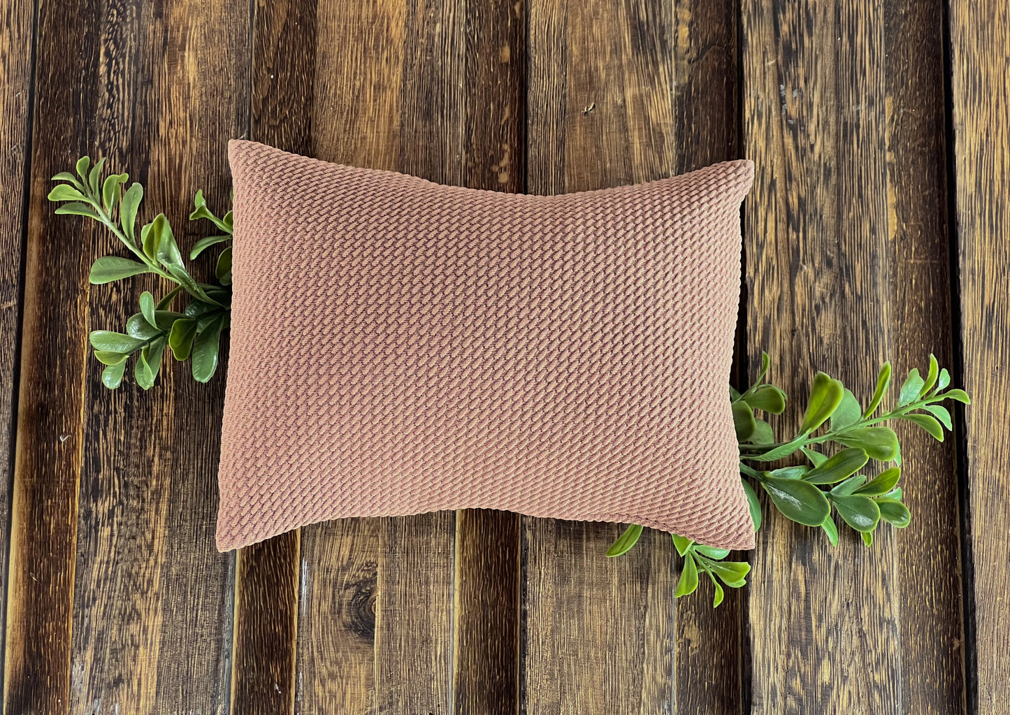 Mini Pillow with Cover - Textured - Coffee