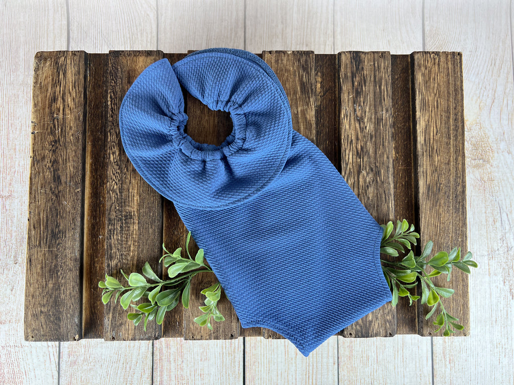 Ruffled Sleeveless Bodysuit - Textured - New Denim