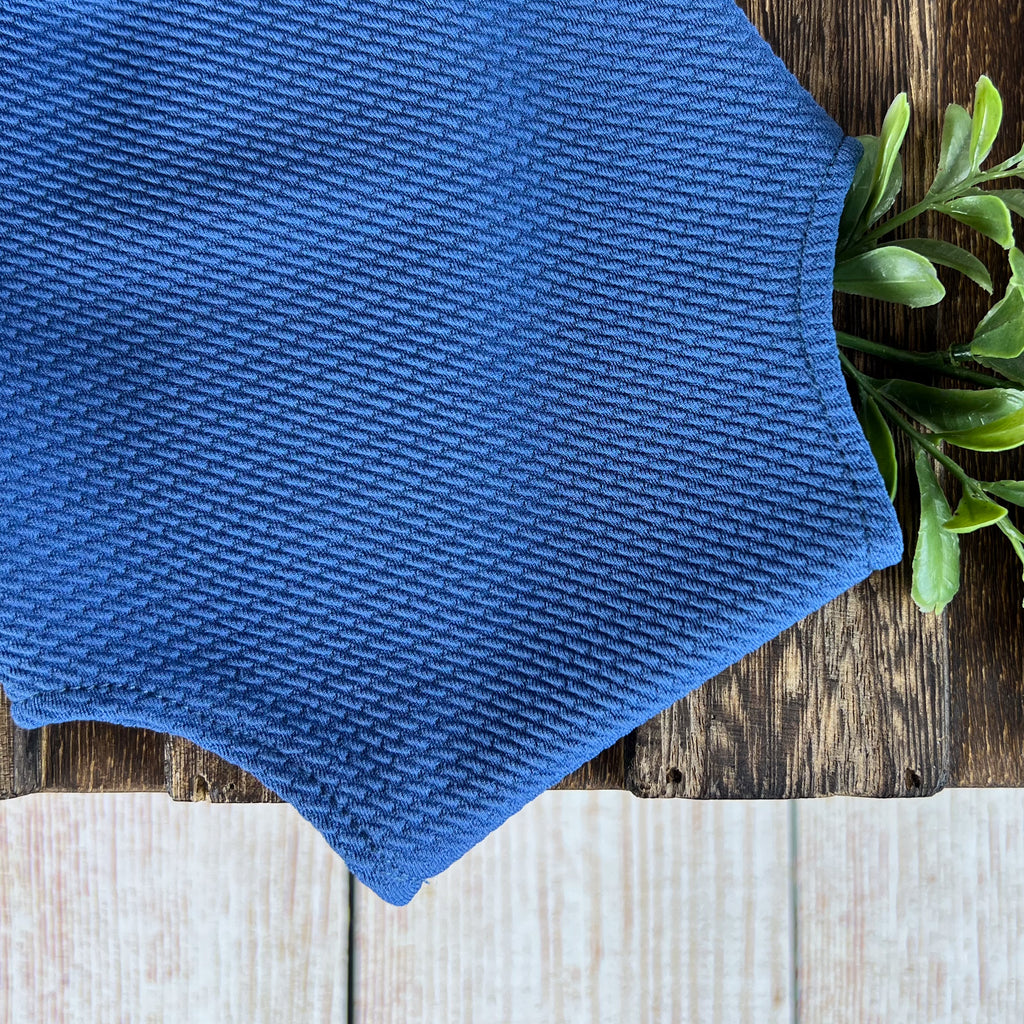 Ruffled Sleeveless Bodysuit - Textured - New Denim