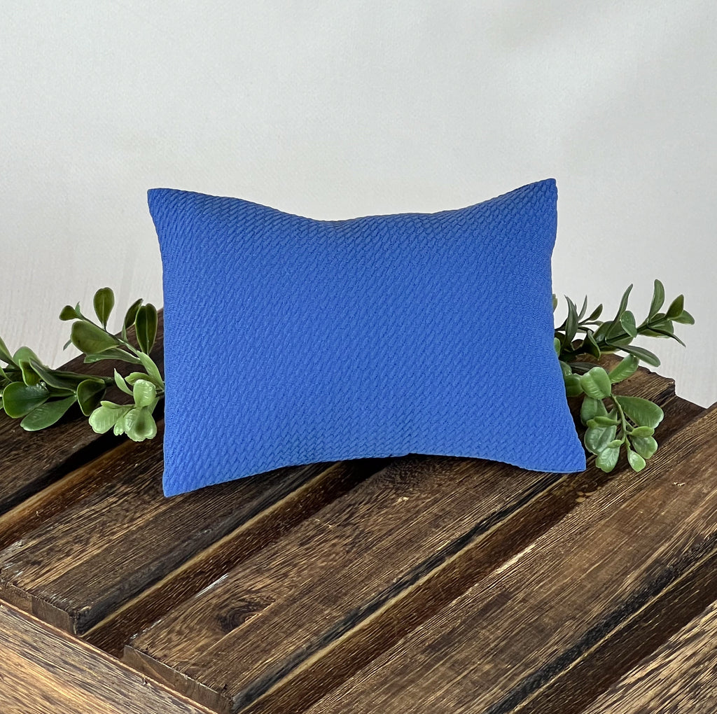 Mini Pillow with Cover - Textured - New Denim