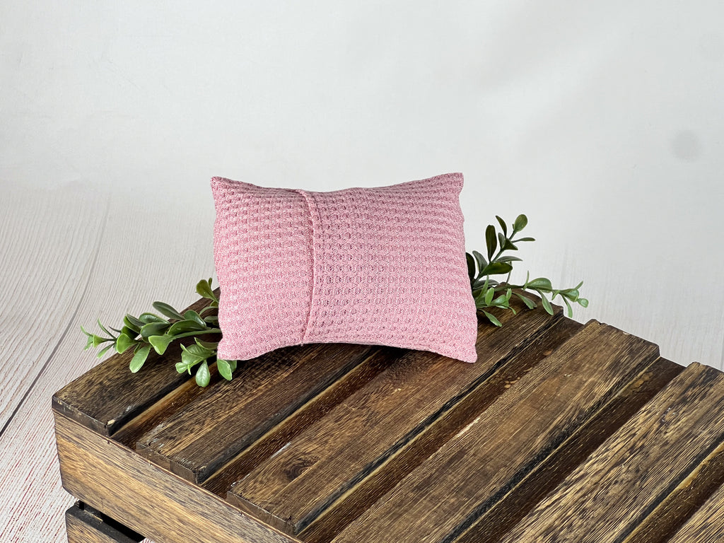 Mini Pillow with Cover - Perforated - Light Mauve