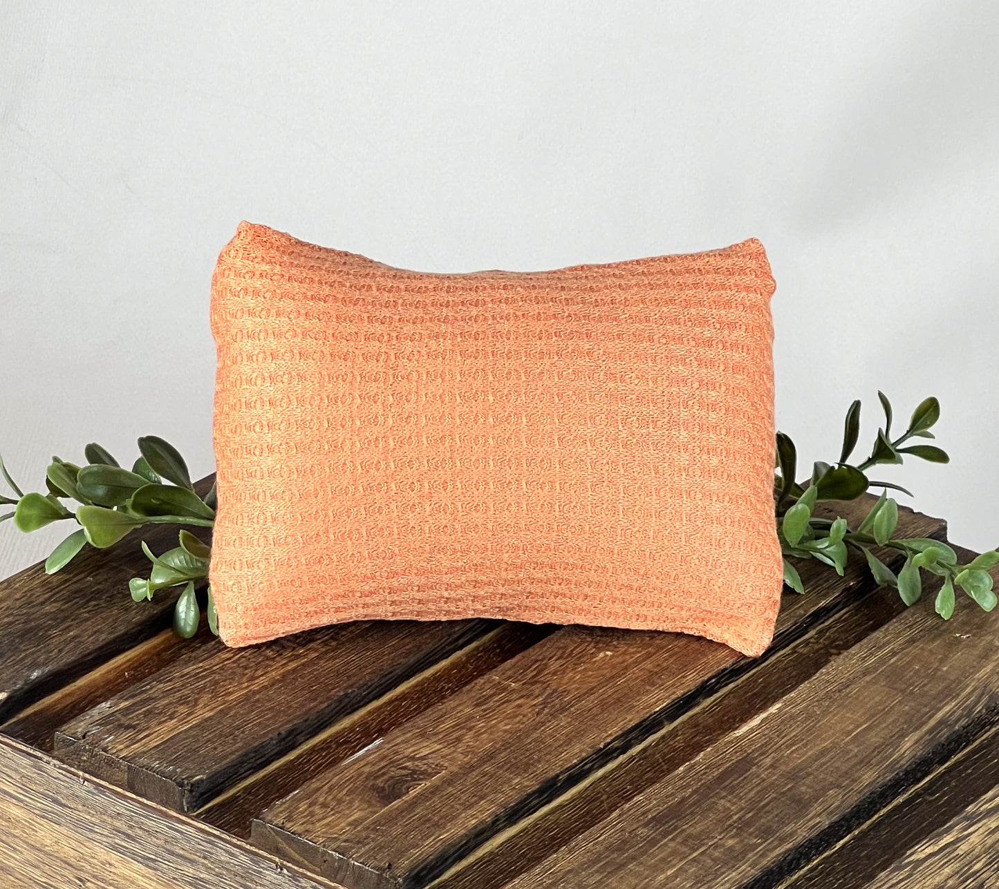Mini Pillow with Cover - Perforated - Tangerine