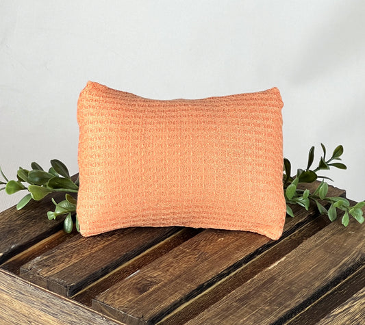 Mini Pillow with Cover - Perforated - Tangerine