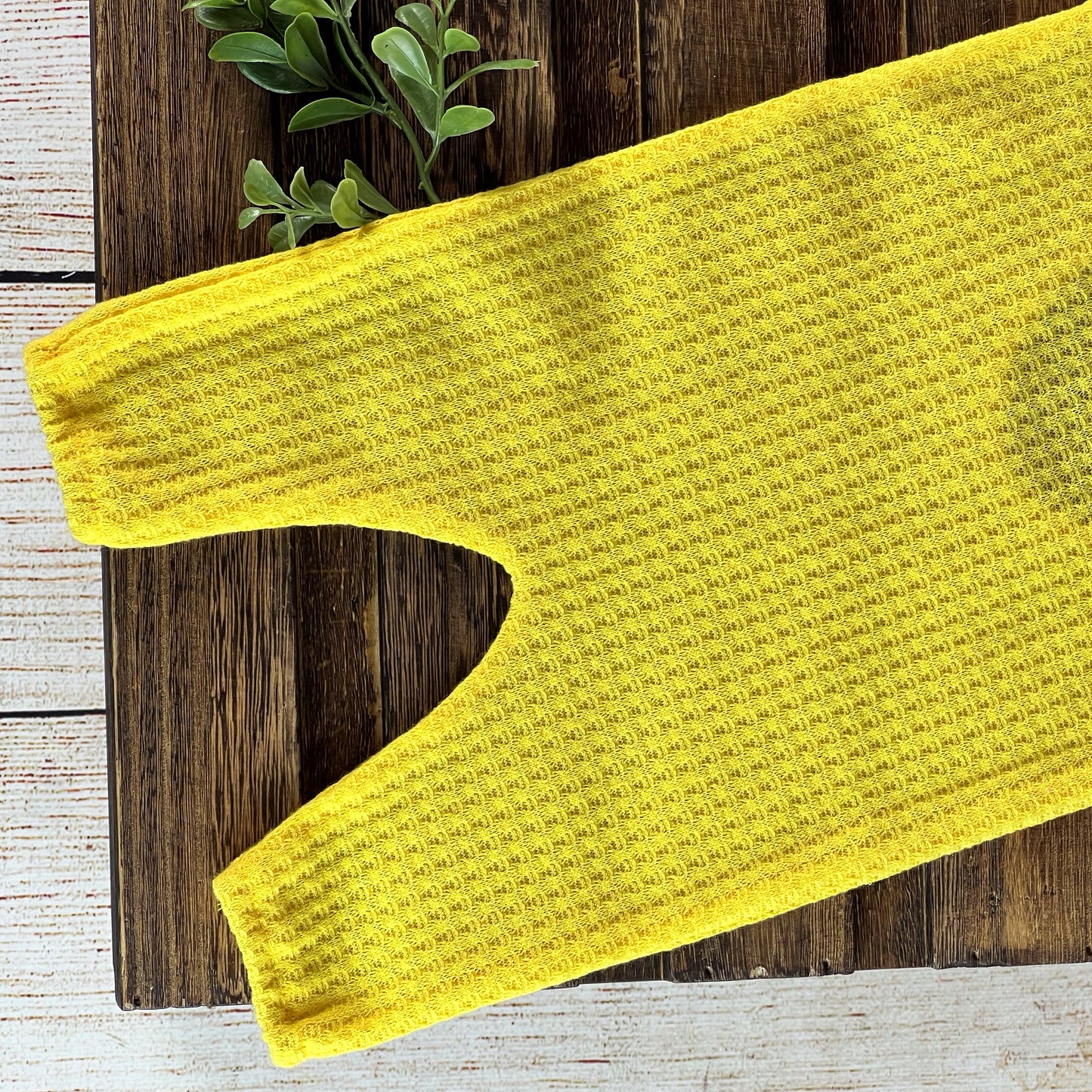 Adjustable Jumpsuit - Perforated - Yellow
