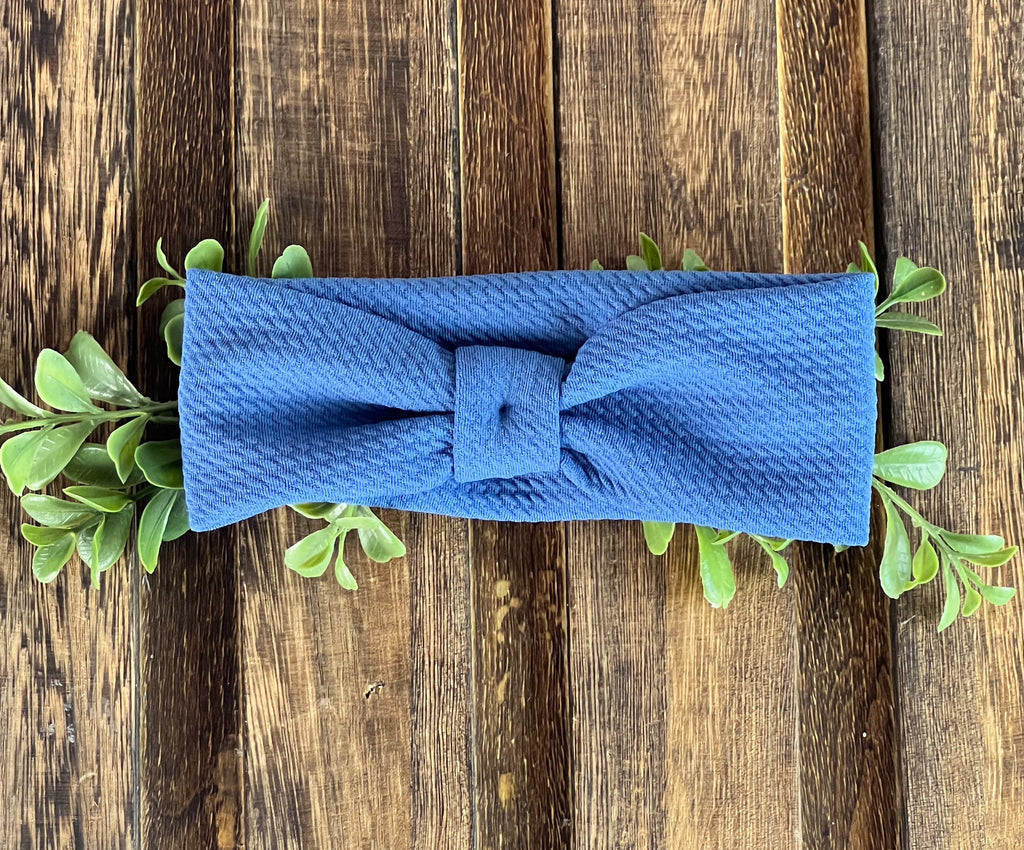 Headband - Textured - New Denim