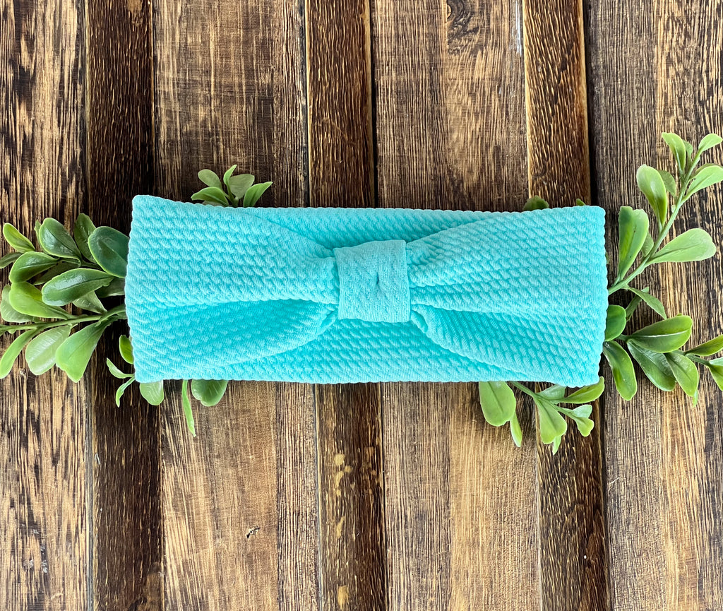 Headband - Textured - Aquamarine
