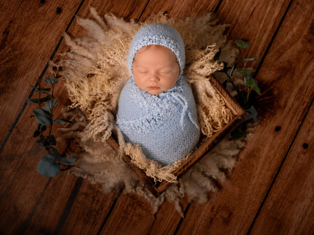 SET Fantasy Mohair Bonnet and Wrap - Cloud