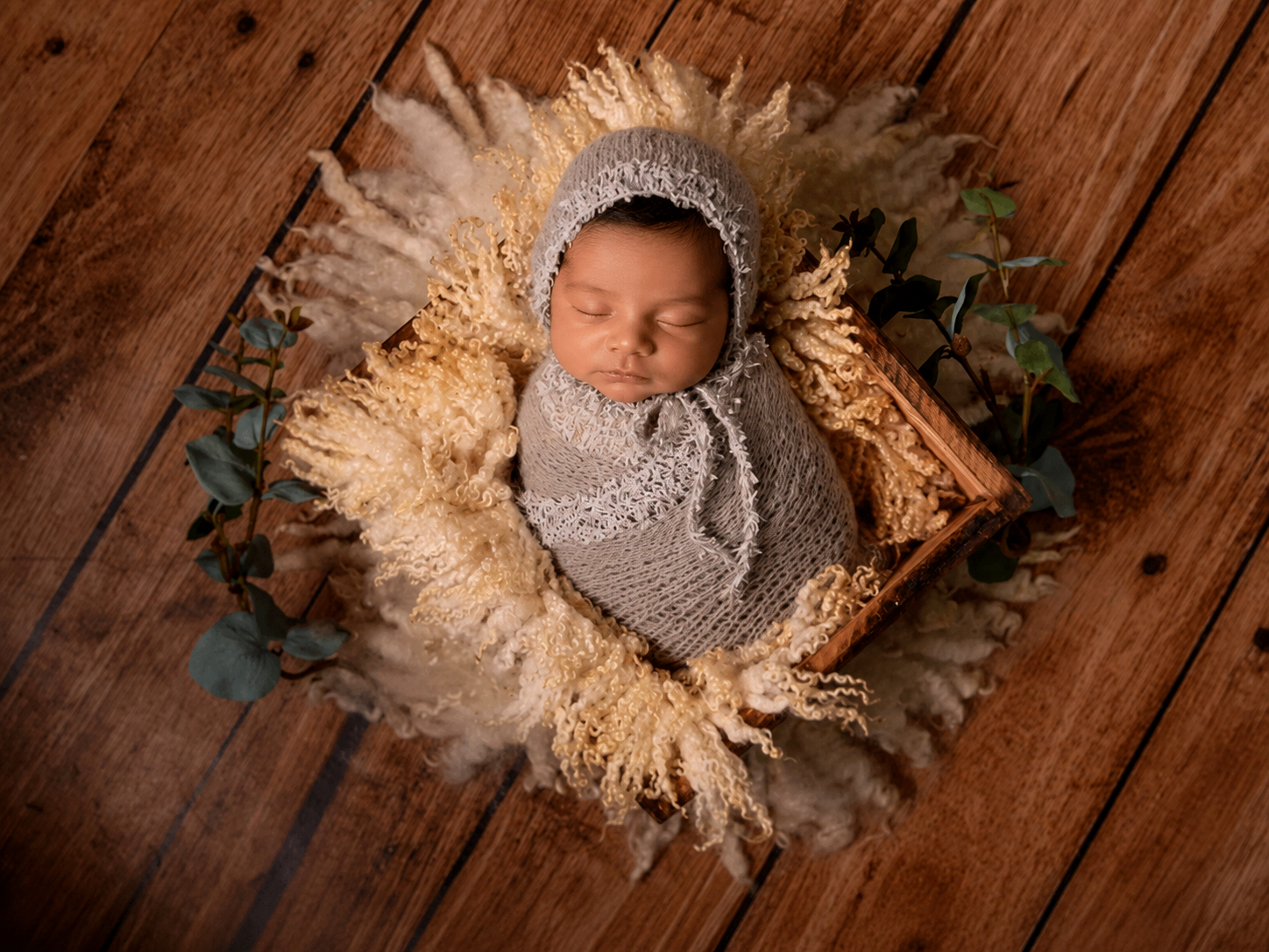 SET Fantasy Mohair Bonnet and Wrap - Silver