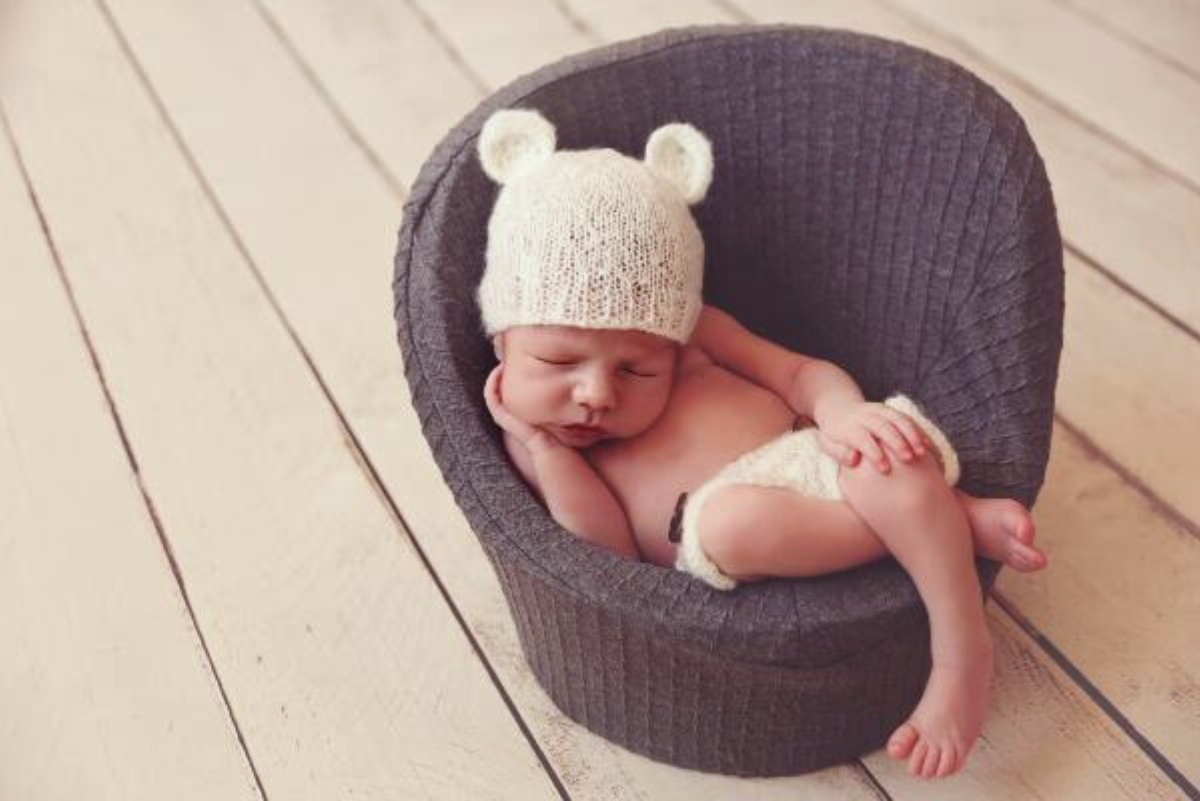 SET Mohair Bear Hat and Pants - White