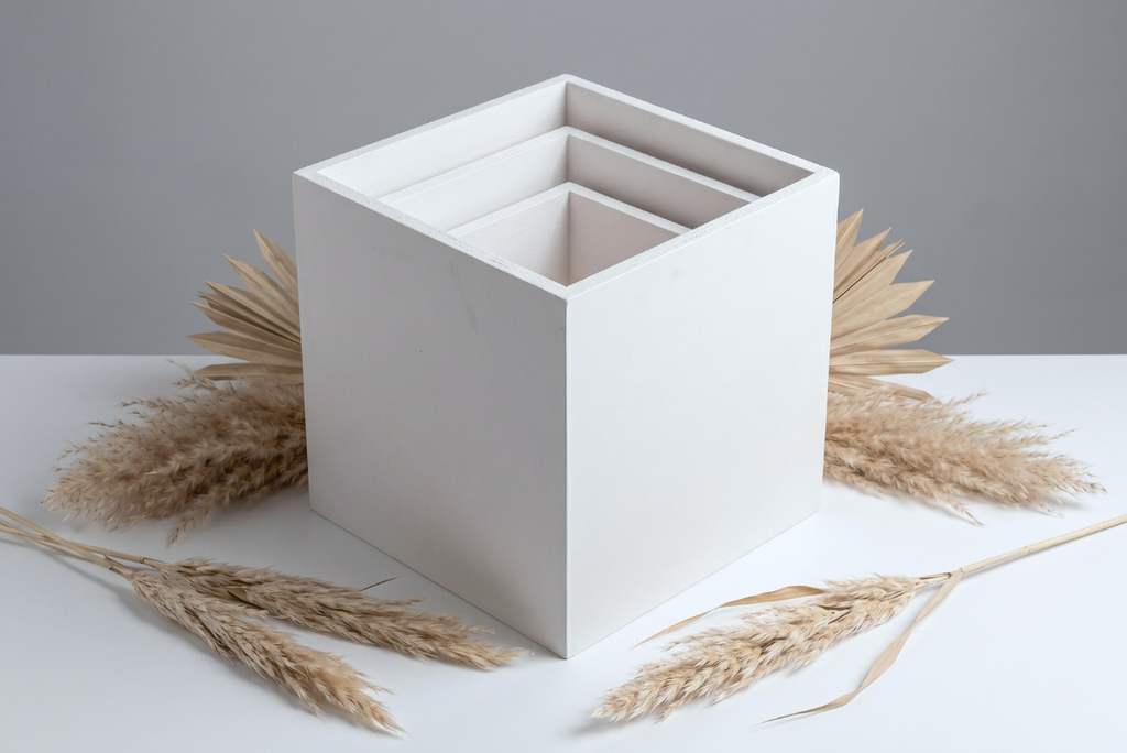 Plain Cake Smash Boxes - White (Set of 3)