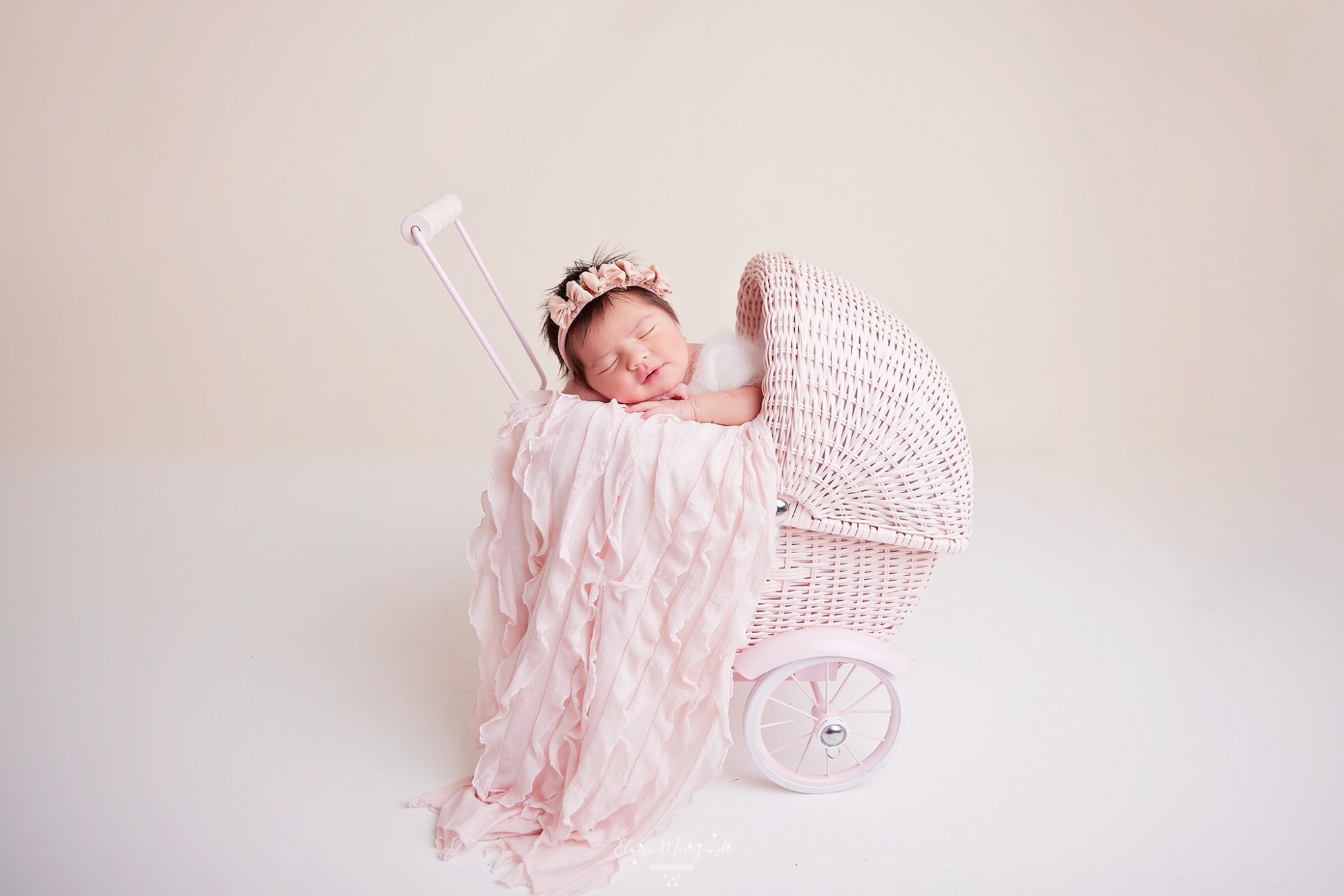 Vintage Pram Stroller Newborn Photography Prop Baby Carriage Newborn Studio Props