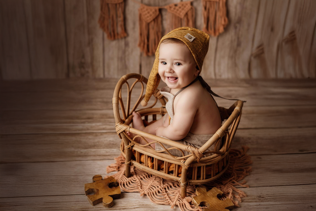 Rustic Rattan Bed - Model 1