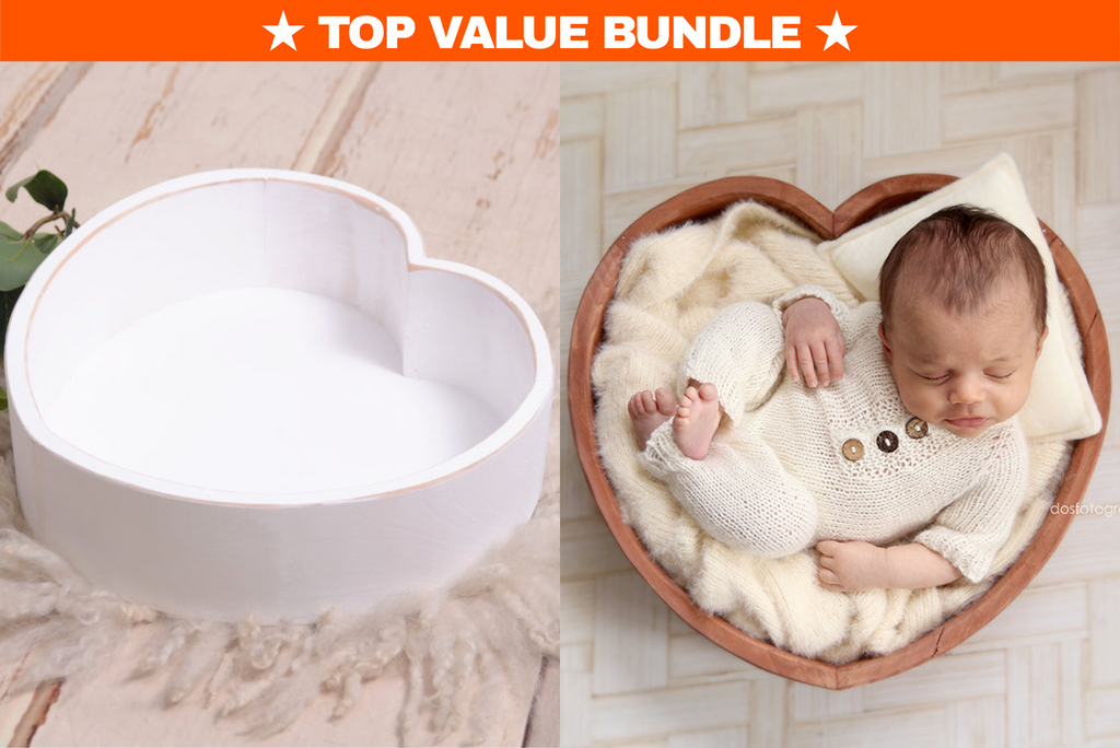 Vintage Heart Bowl (White + Brown)