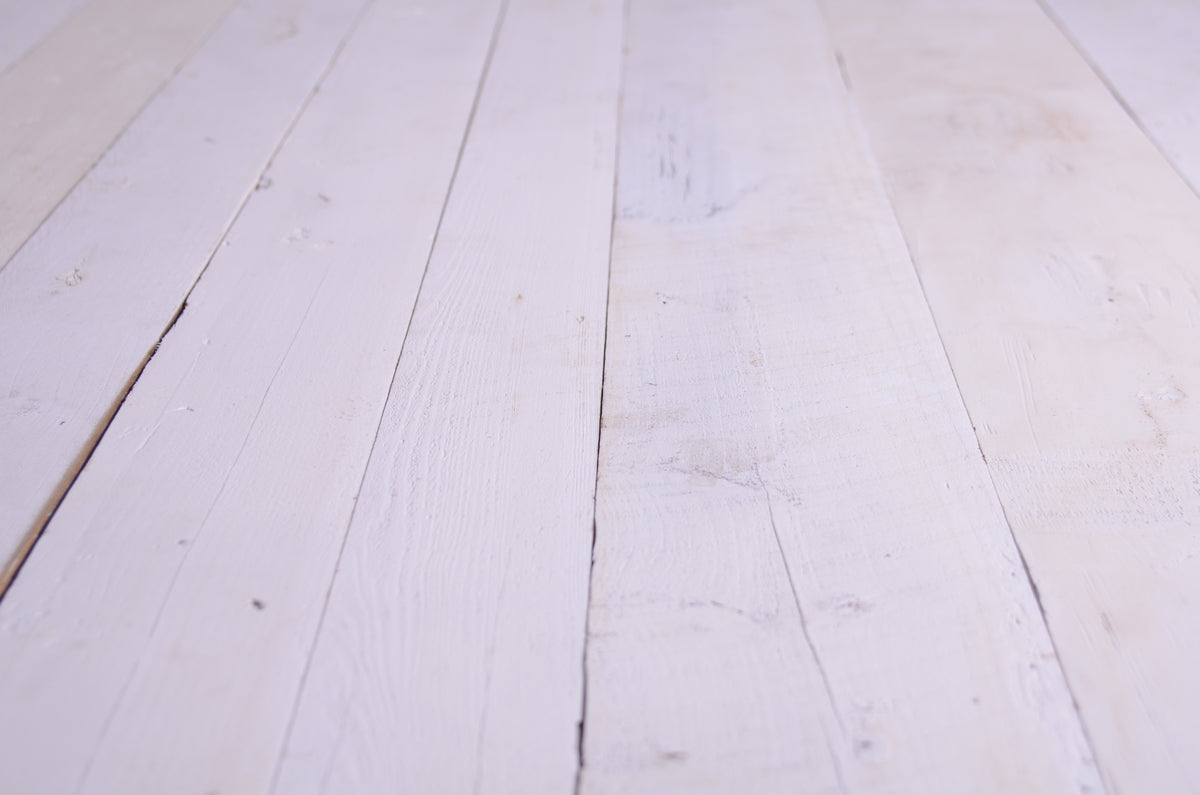 Authentic reclaimed wood photo backdrop and floor, a perfect prop for timeless newborn photography.