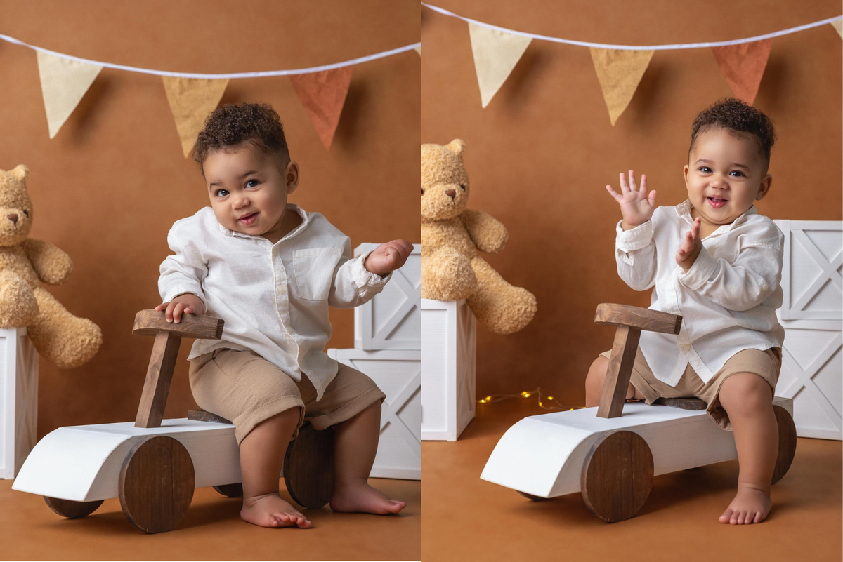 Rustic Ride-On - White