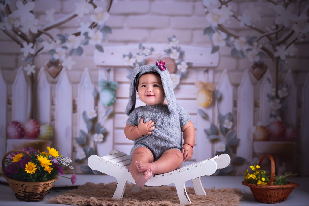 Curved Vintage Bench - Model 4 - White