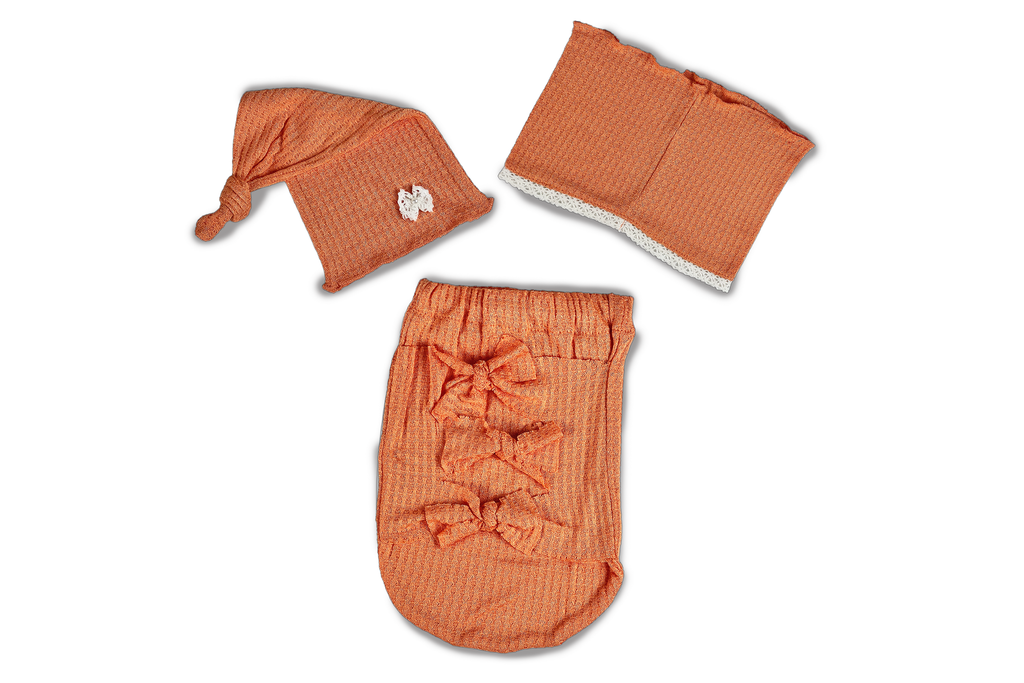 Swaddle Sack Set - Perforated - Tangerine