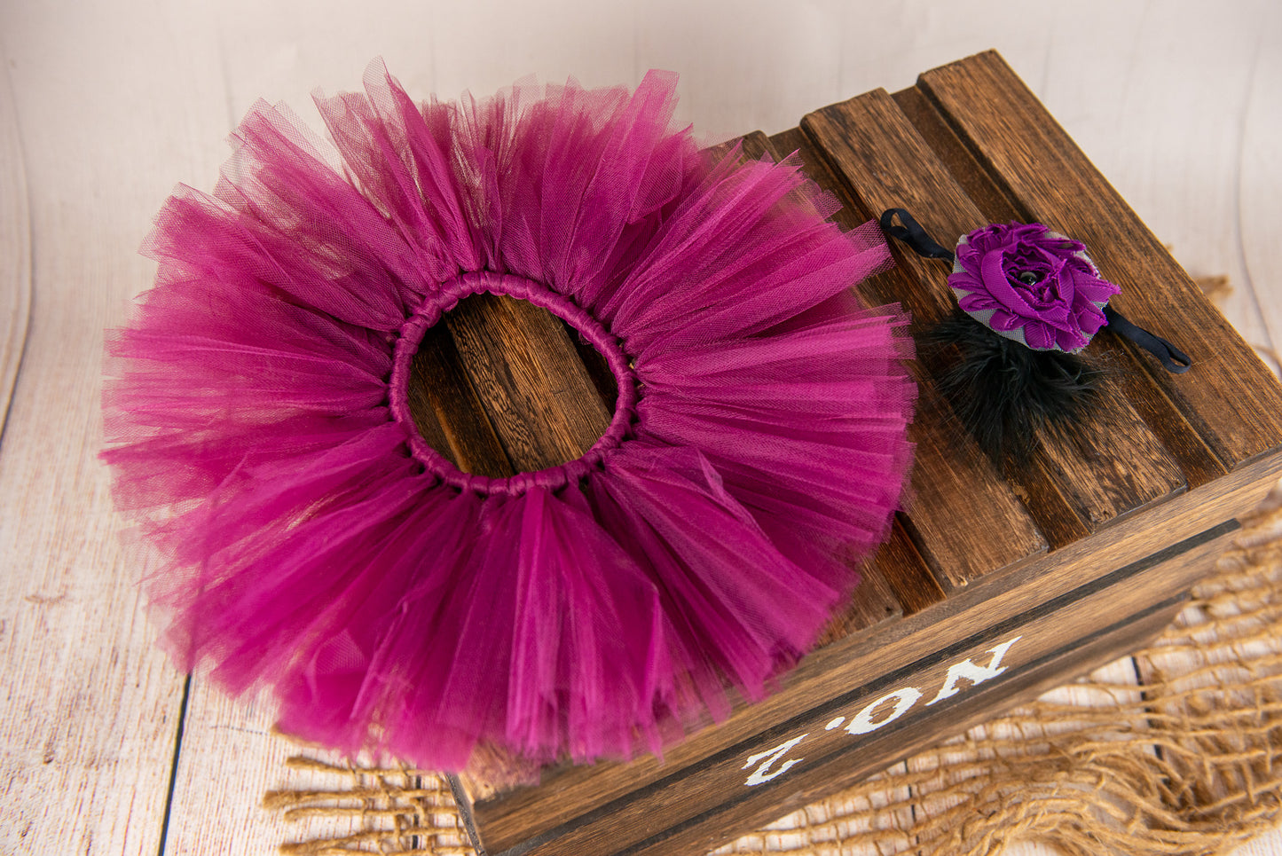 Tutu and Headband - Rich Plum