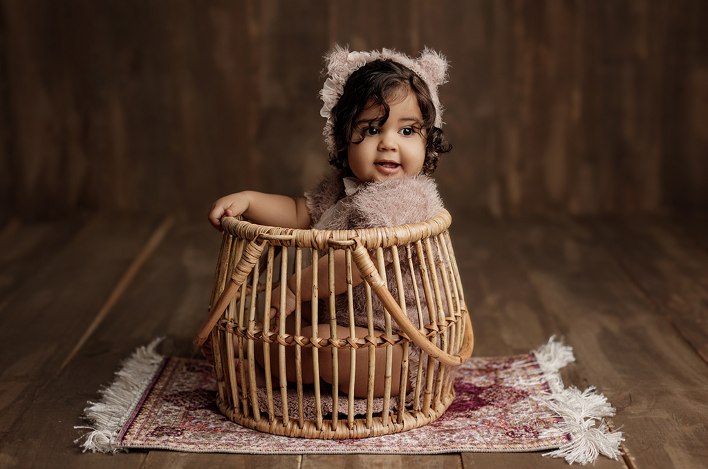 Baby Props Rack PetalPod Rattan Basket Prop for Newborn Photography – Newborn Studio Props