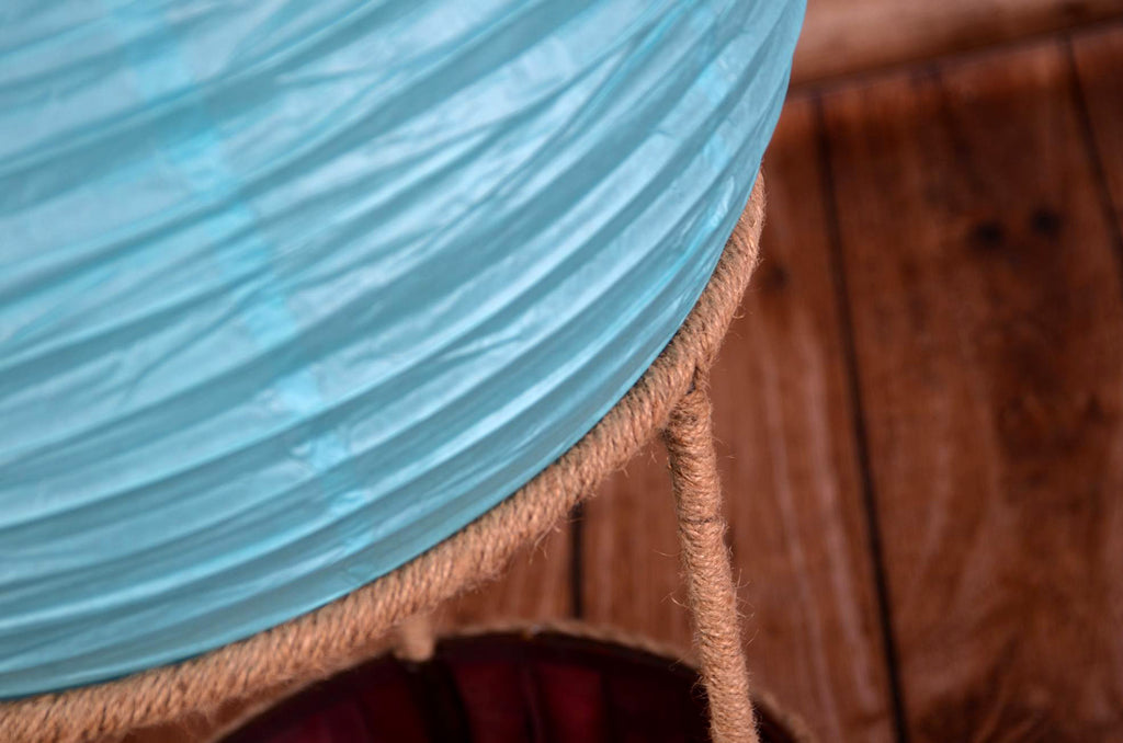 Hot Air Balloon Basket AND Light Blue Balloon