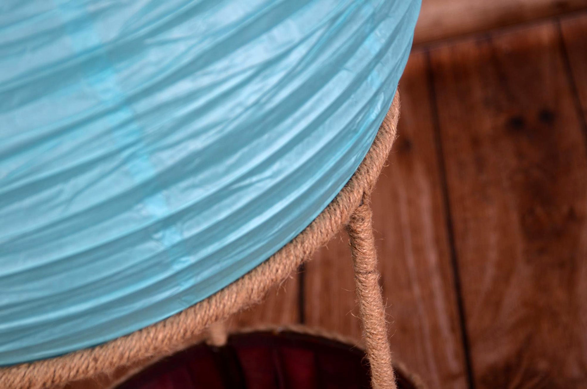 Hot Air Balloon Basket AND Light Blue Balloon