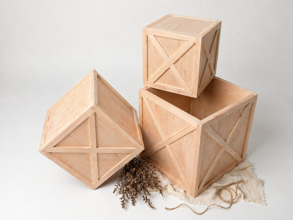 Cake Smash Boxes - Natural (Set of 3)