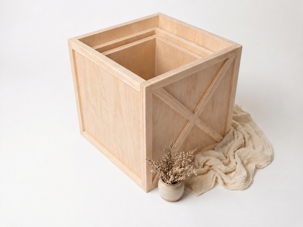 Cake Smash Boxes - Natural (Set of 3)
