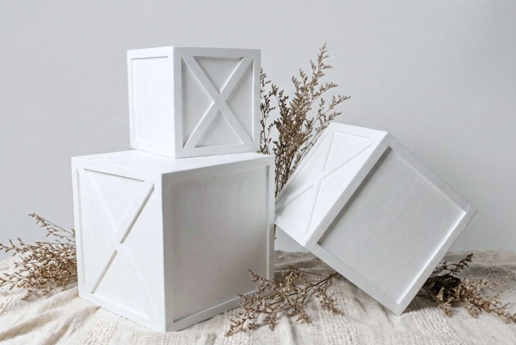 Cake Smash Boxes - White (Set of 3)