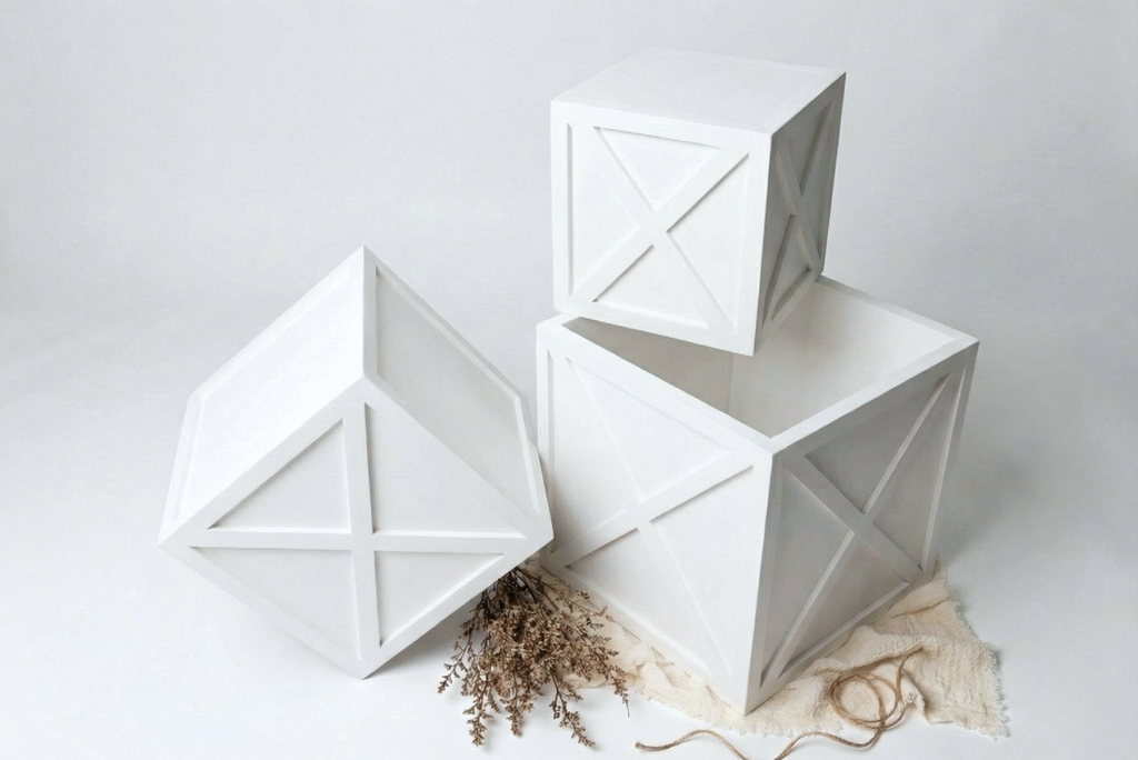 Cake Smash Boxes - White (Set of 3)