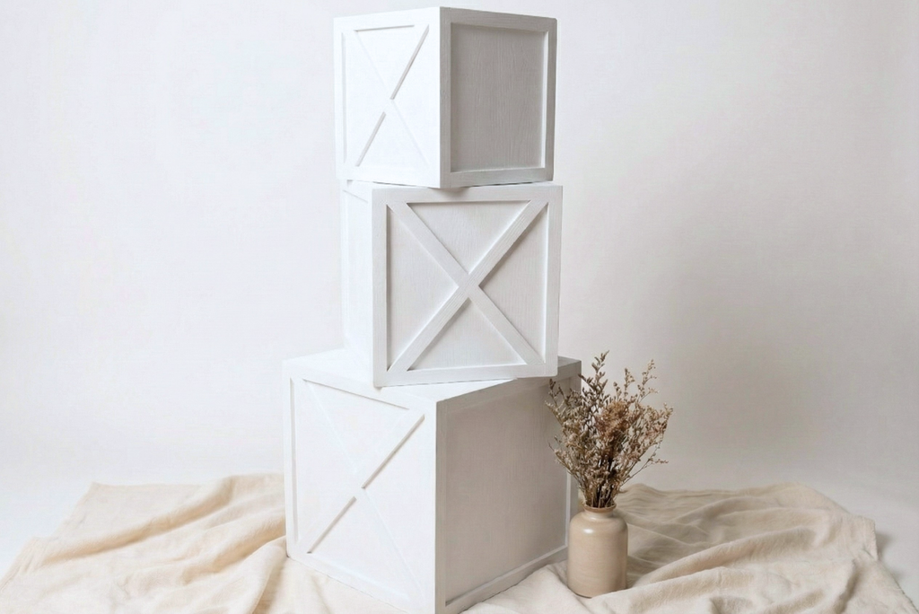 Cake Smash Boxes - White (Set of 3)