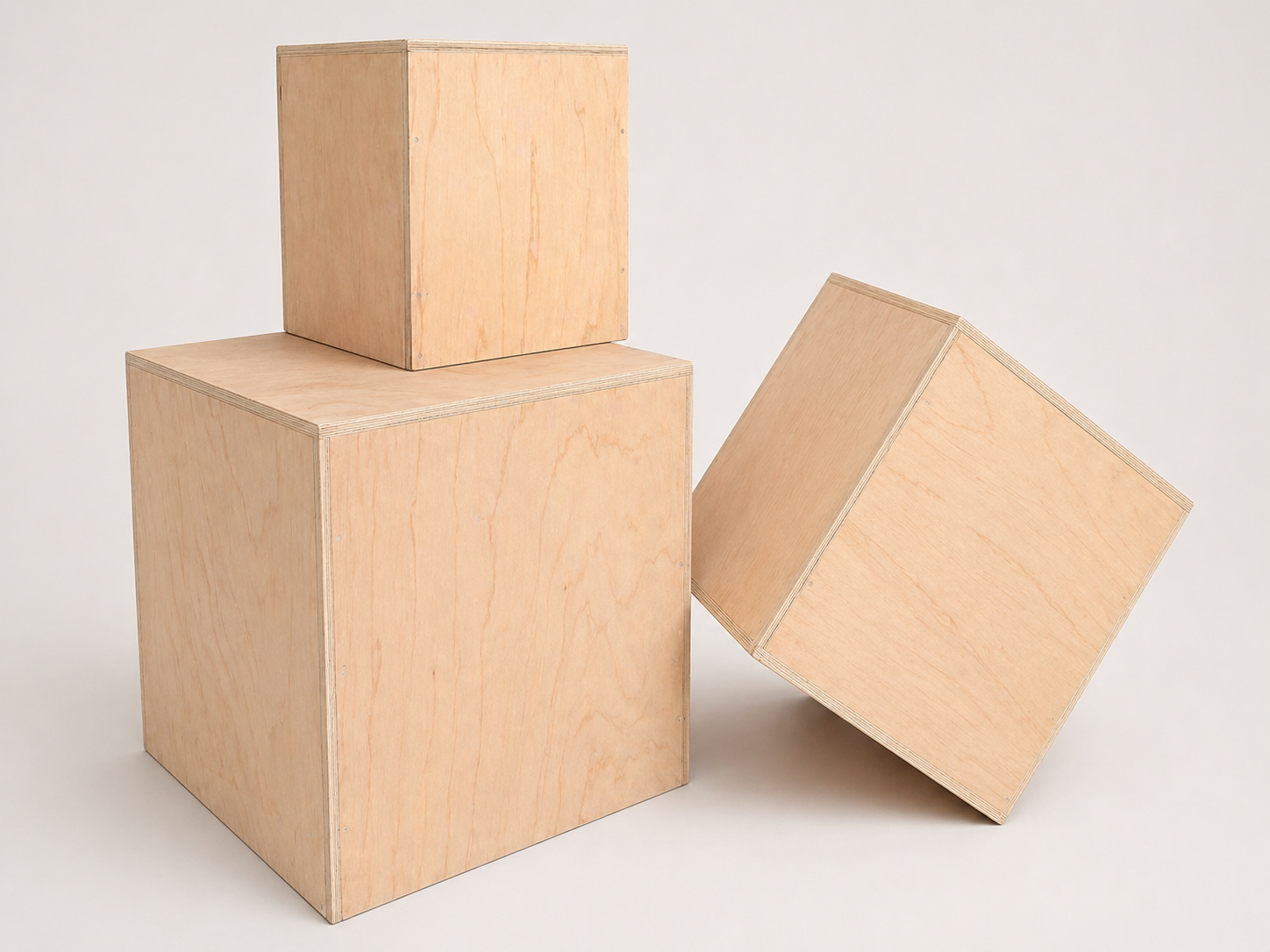 Plain Cake Smash Boxes - Natural (Set of 3)
