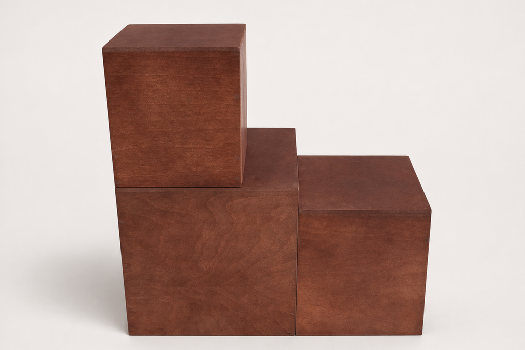wood cube boxes for cake smash milestone sessions baby photography