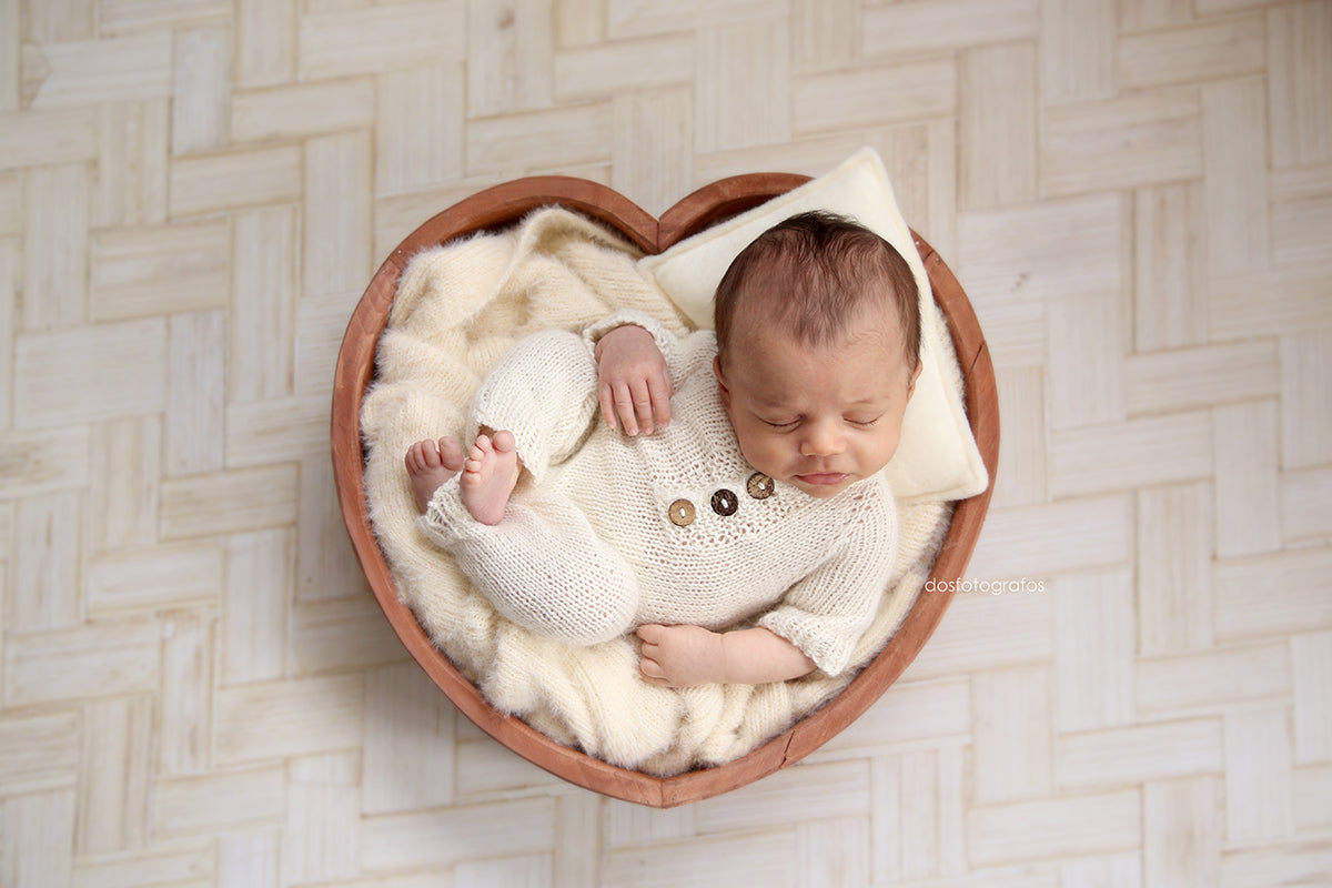 PRE-ORDER Vintage Heart Bowl - Brown