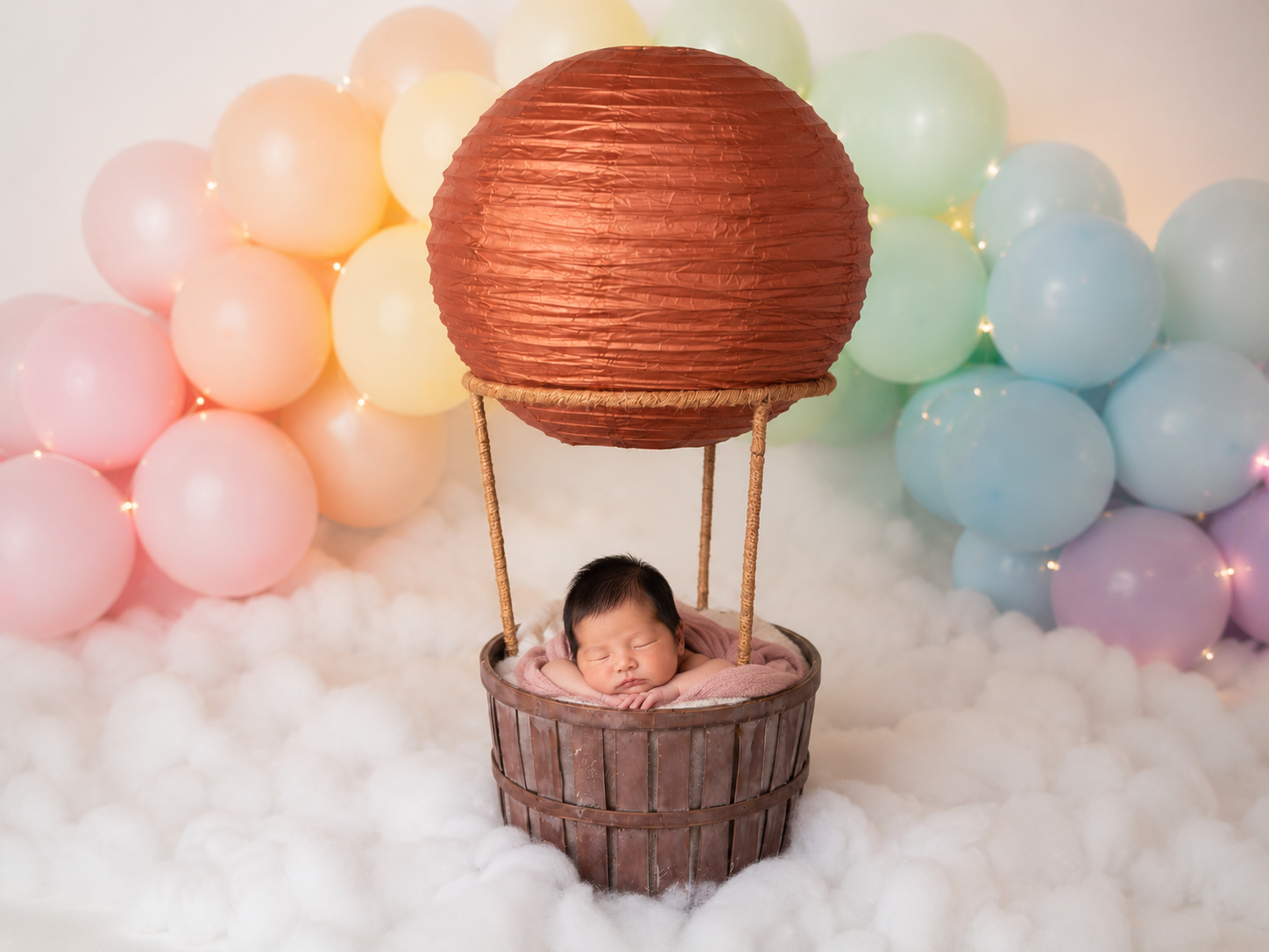 Hot Air Balloon Basket AND Brown Balloon
