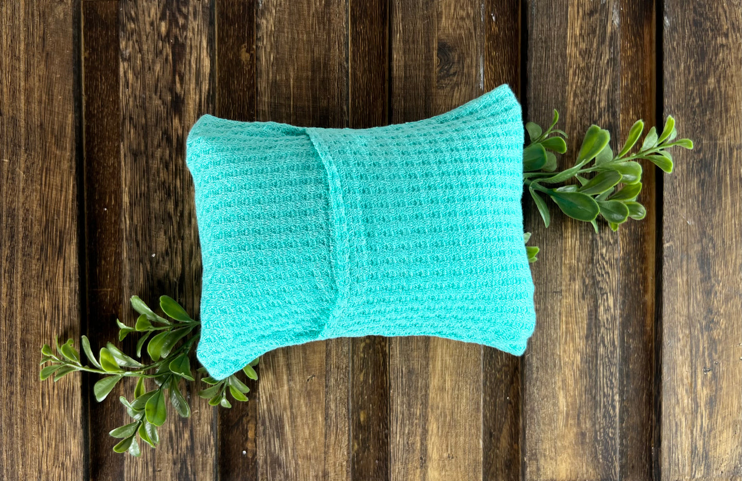 Mini Pillow with Cover - Perforated - Mint