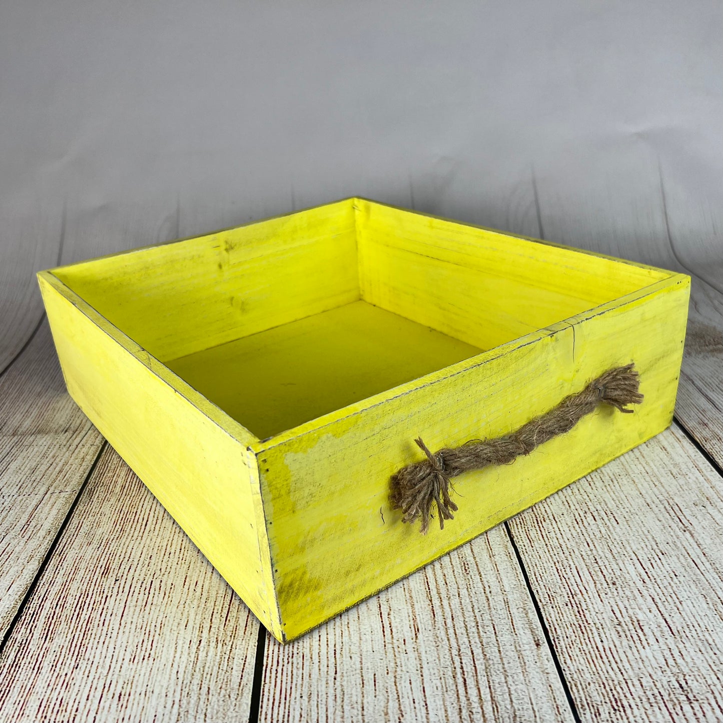 Rustic Crate - Yellow (AS IS ITEM #02)