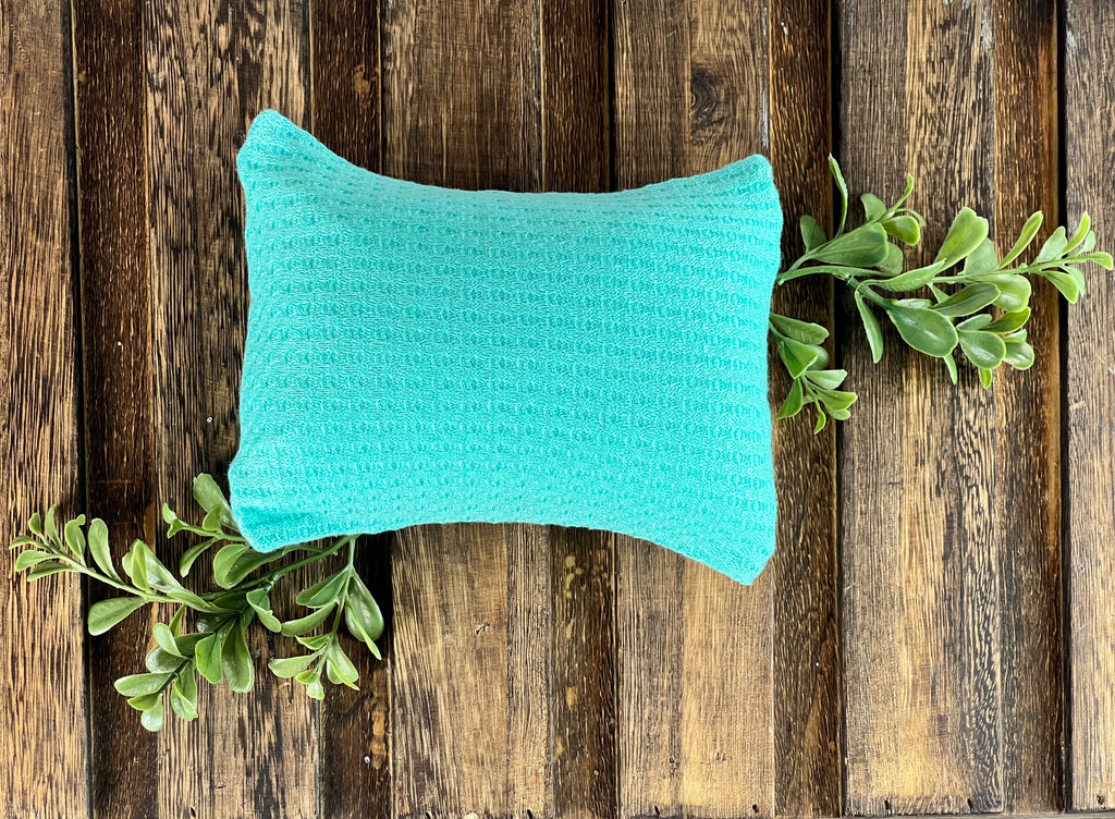 Mini Pillow with Cover - Perforated - Mint