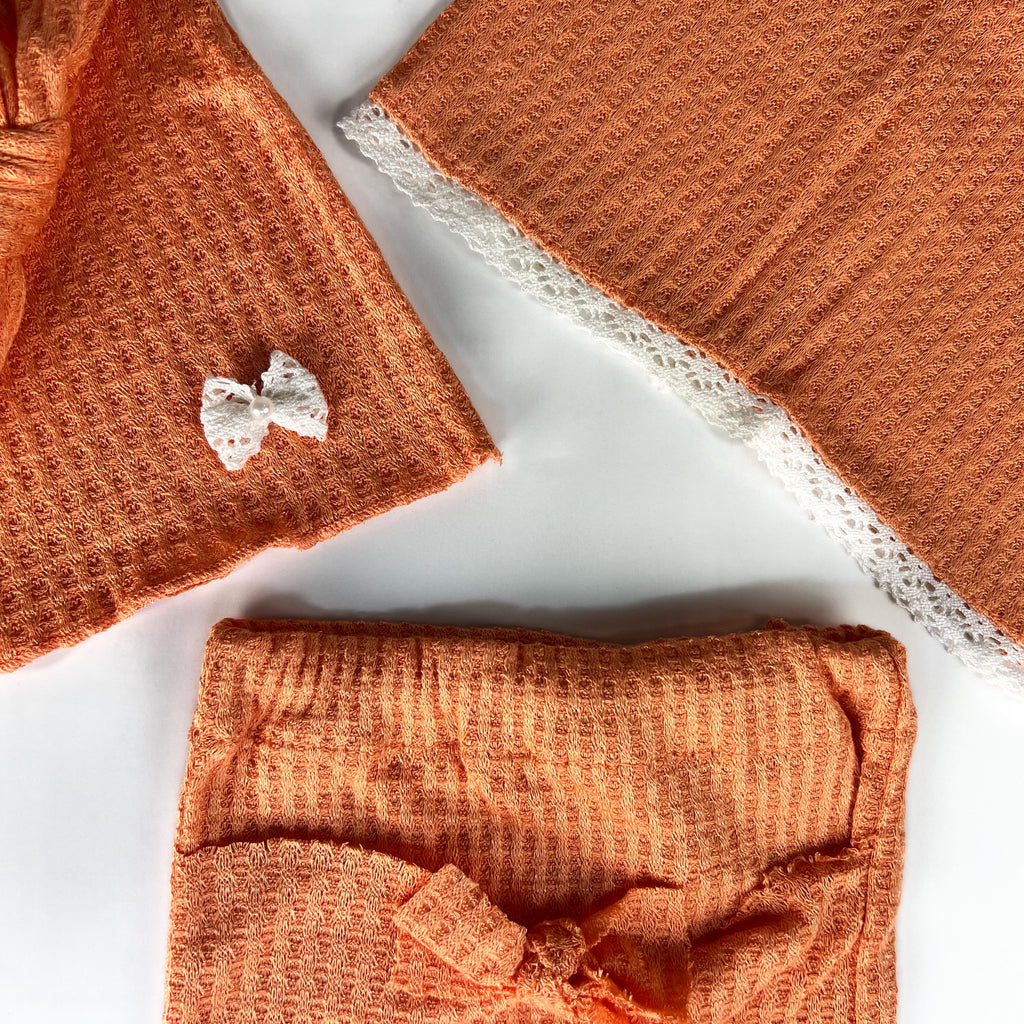 Swaddle Sack Set - Perforated - Tangerine