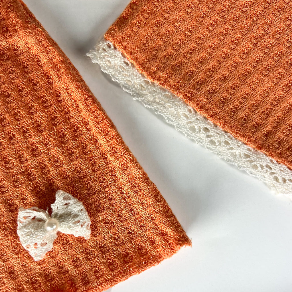 Swaddle Sack Set - Perforated - Tangerine