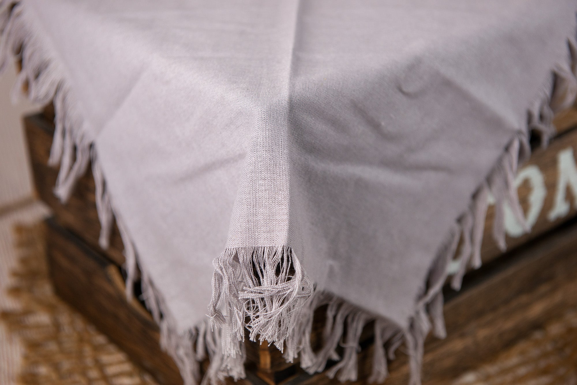 Linen Blanket - Silver