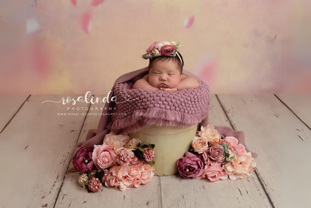 Rustic Bucket - 12in - Cream