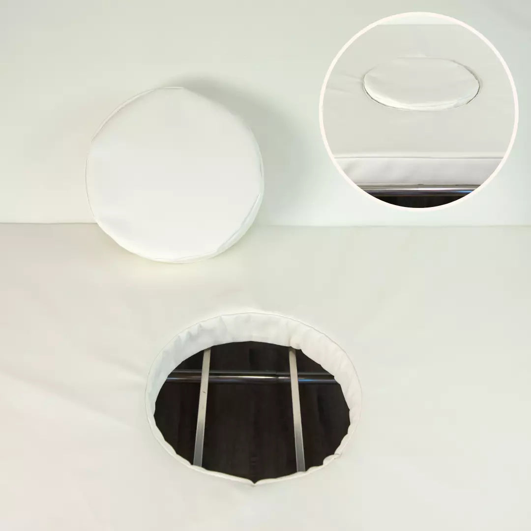 Removable center pillow and posing accessories