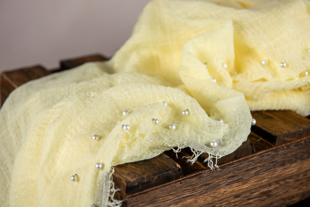 Pearl Embrace Wrap - Light Yellow