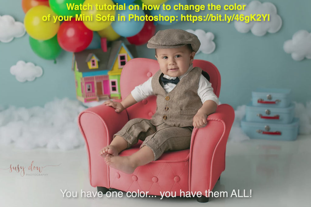 Mini Sofa - Model 10 - Twotone Charcoal