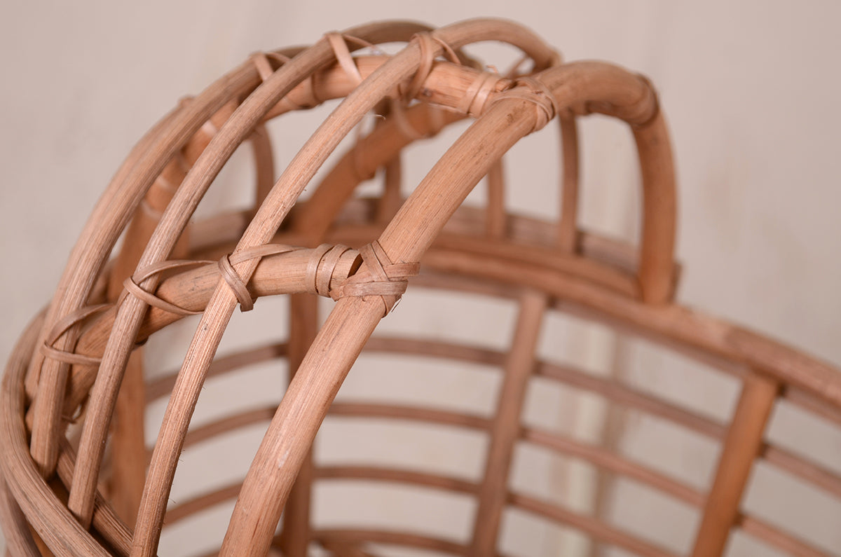 LullabyLuxe Rattan Bassinet - Natural Finish