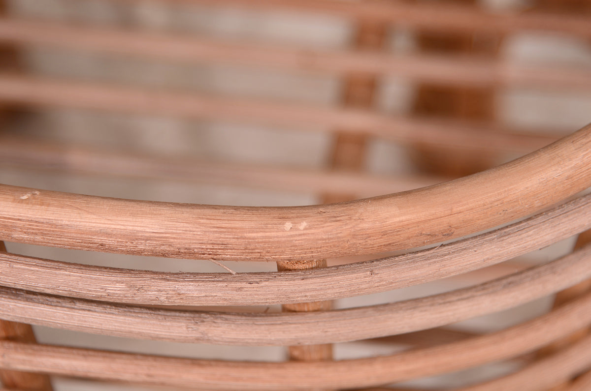 LullabyLuxe Rattan Bassinet - Natural Finish