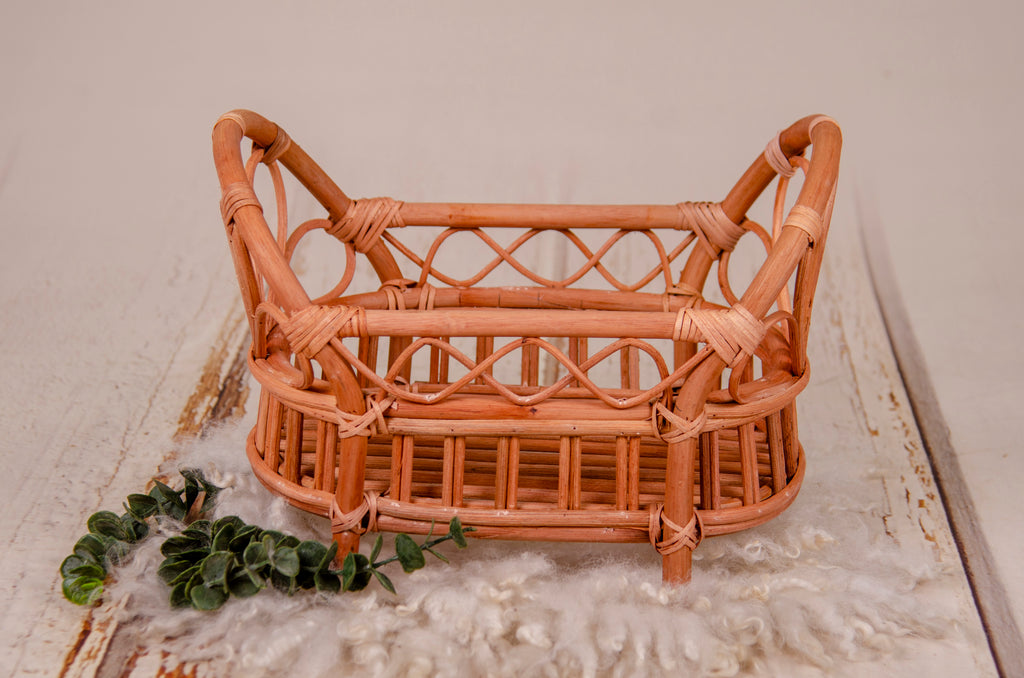 Rustic Rattan Bed - Model 1