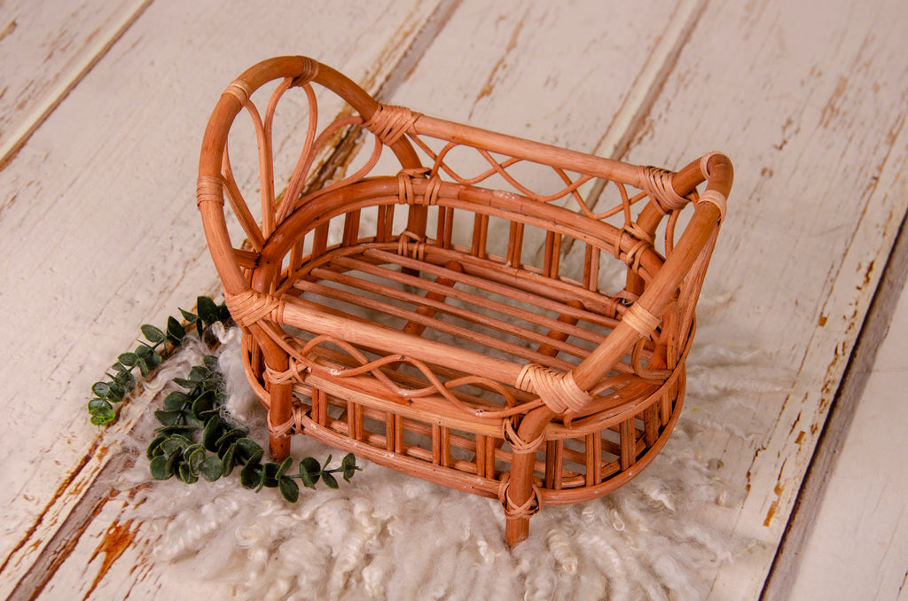 Rustic Rattan Bed - Model 1