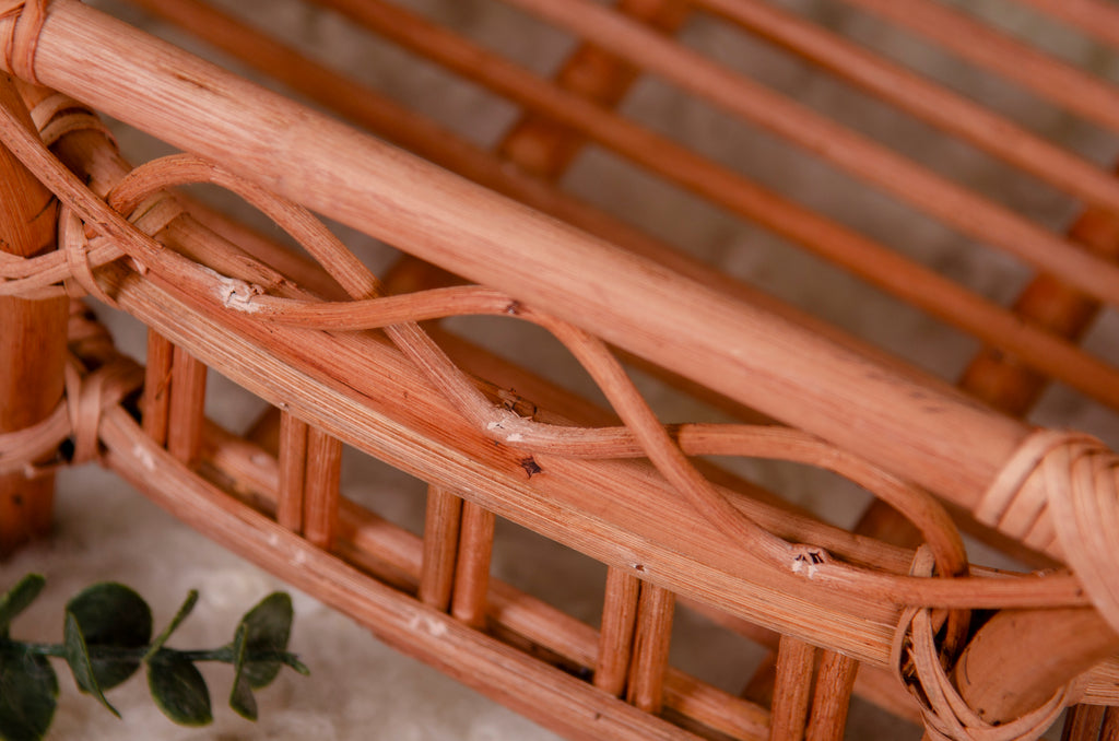 Rustic Rattan Bed - Model 1