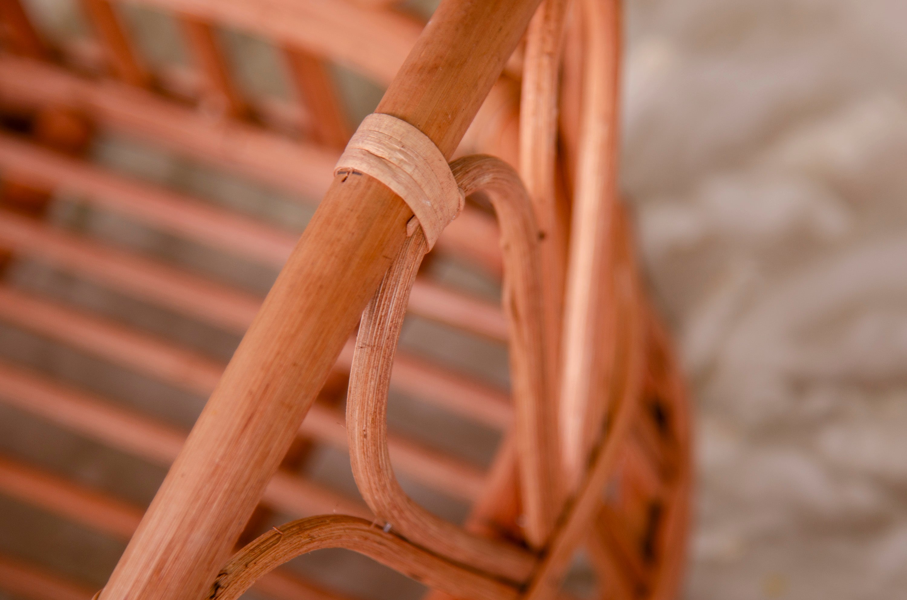 Rustic Rattan Bed - Model 1, Newborn Photography Prop, offers Wooden Bowl - Ready to Ship